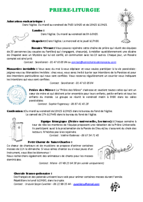 2 Prière-Liturgie